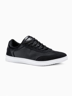 Čierne pánske tenisky Ombre Clothing T373