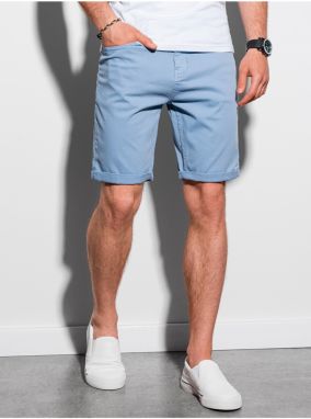 Svetlomodré pánske casual kraťasy Ombre Clothing W303