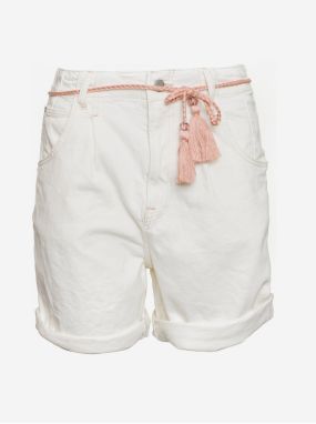 Krémové dámske rifľové kraťasy Pepe Jeans