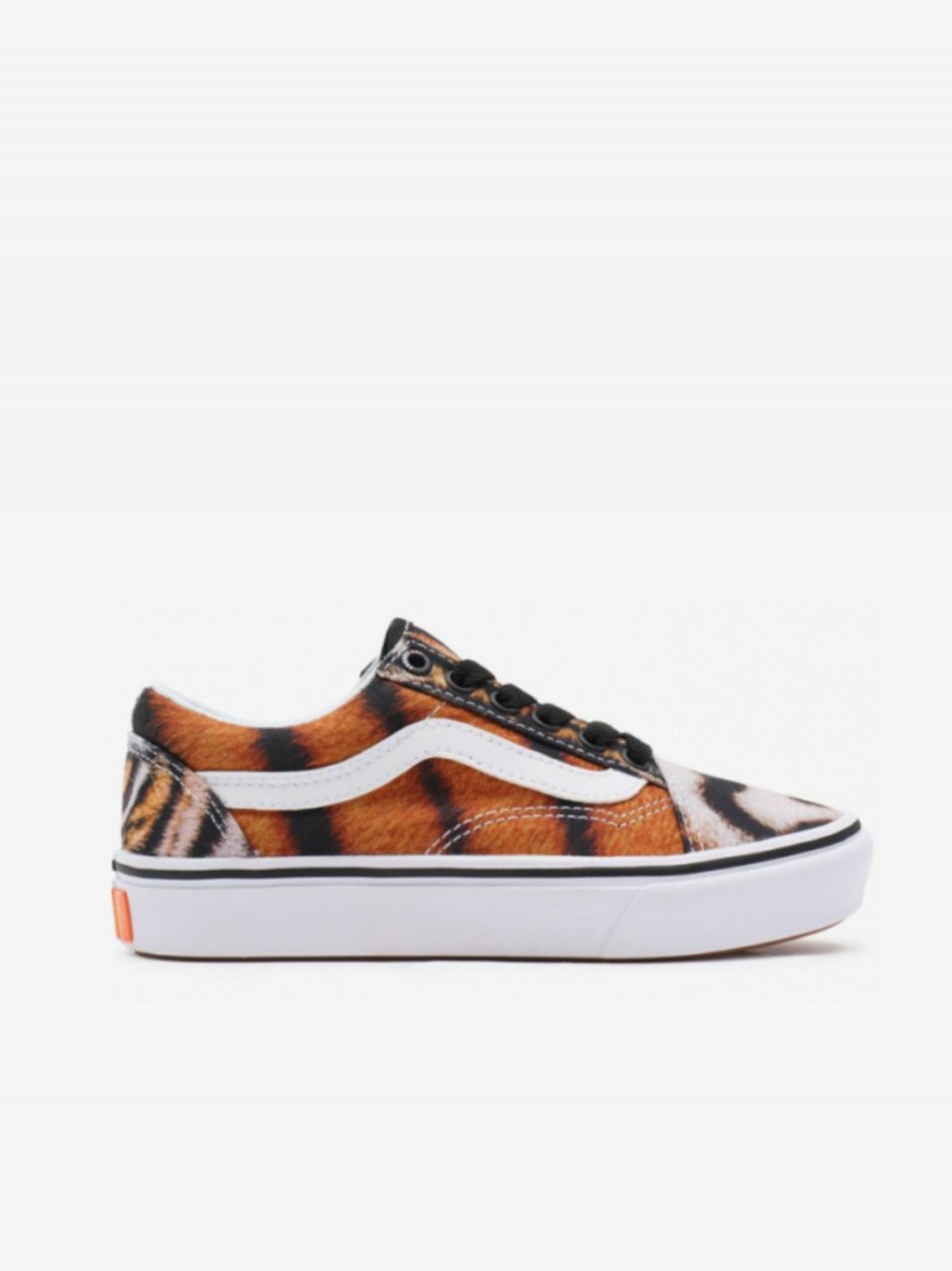 Oranžové dievčenské vzorované tenisky Vans