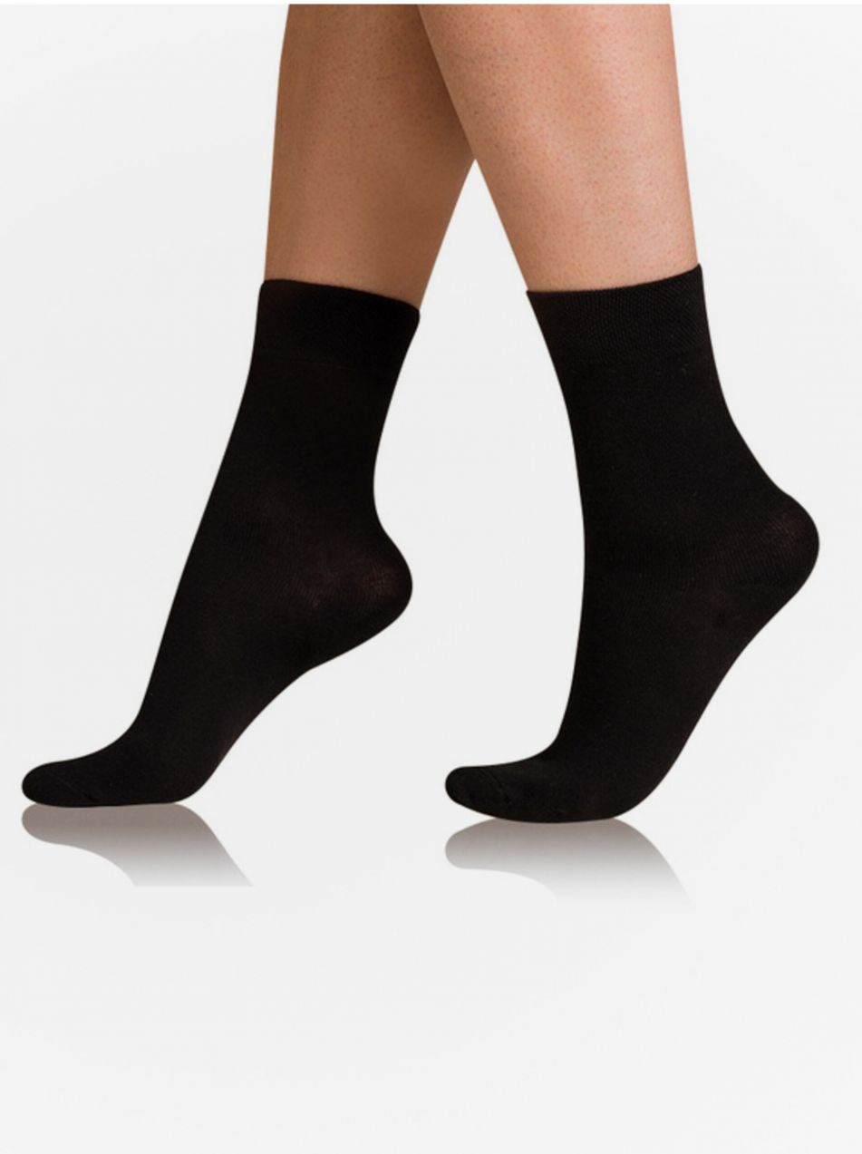 Čierne dámske ponožky Bellinda COTTON COMFORT SOCKS