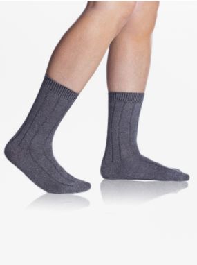 Tmavosivé unisex ponožky Bellinda BAMBUS CASUAL UNISEX SOCKS