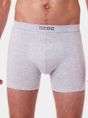 Šedé pánske melírované športové boxerky Bellinda SPORT BOXER