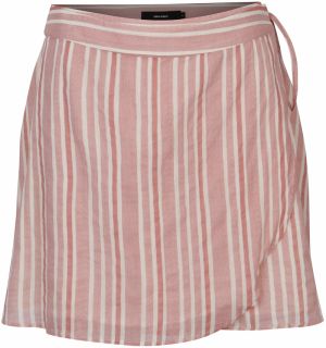 Staroružová zavinovacia pruhovaná sukňa VERO MODA Summer
