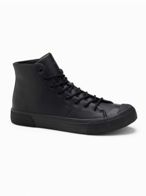 Pánske vysoké tenisky s gumovou špičkou Ombre Clothing