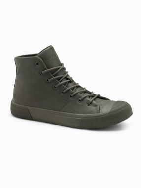 Pánske vysoké tenisky s gumovou špičkou Ombre Clothing