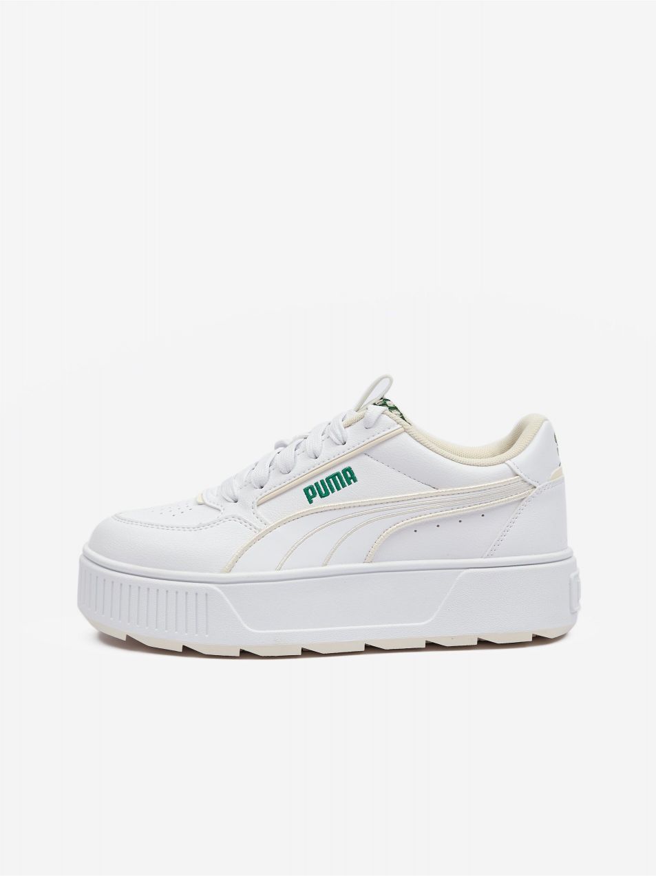 Biele dámske tenisky na platforme Puma Karmen Rebelle Blossom