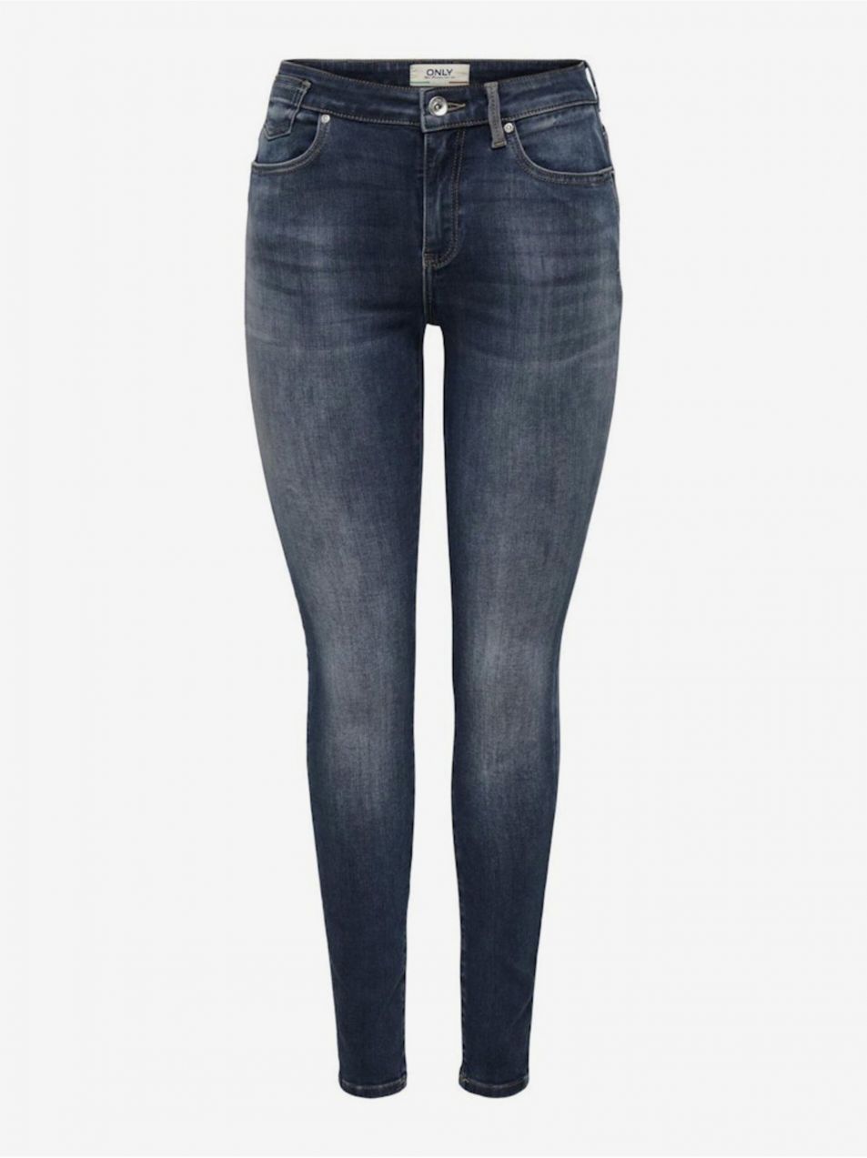 Tmavomodré dámske skinny fit džínsy ONLY Blush