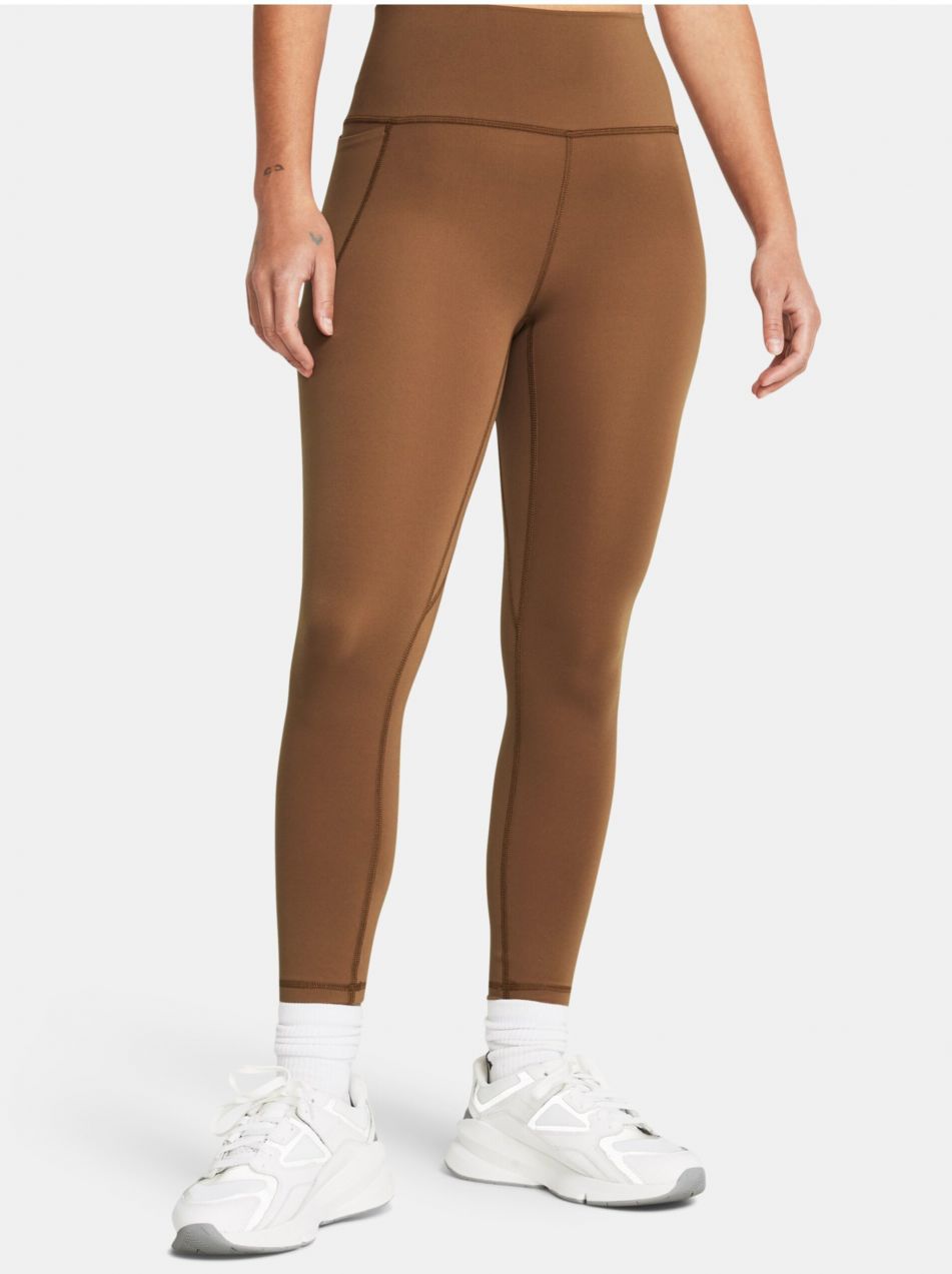 Hnedé športové legíny Under Armour Meridian Ankle Leg