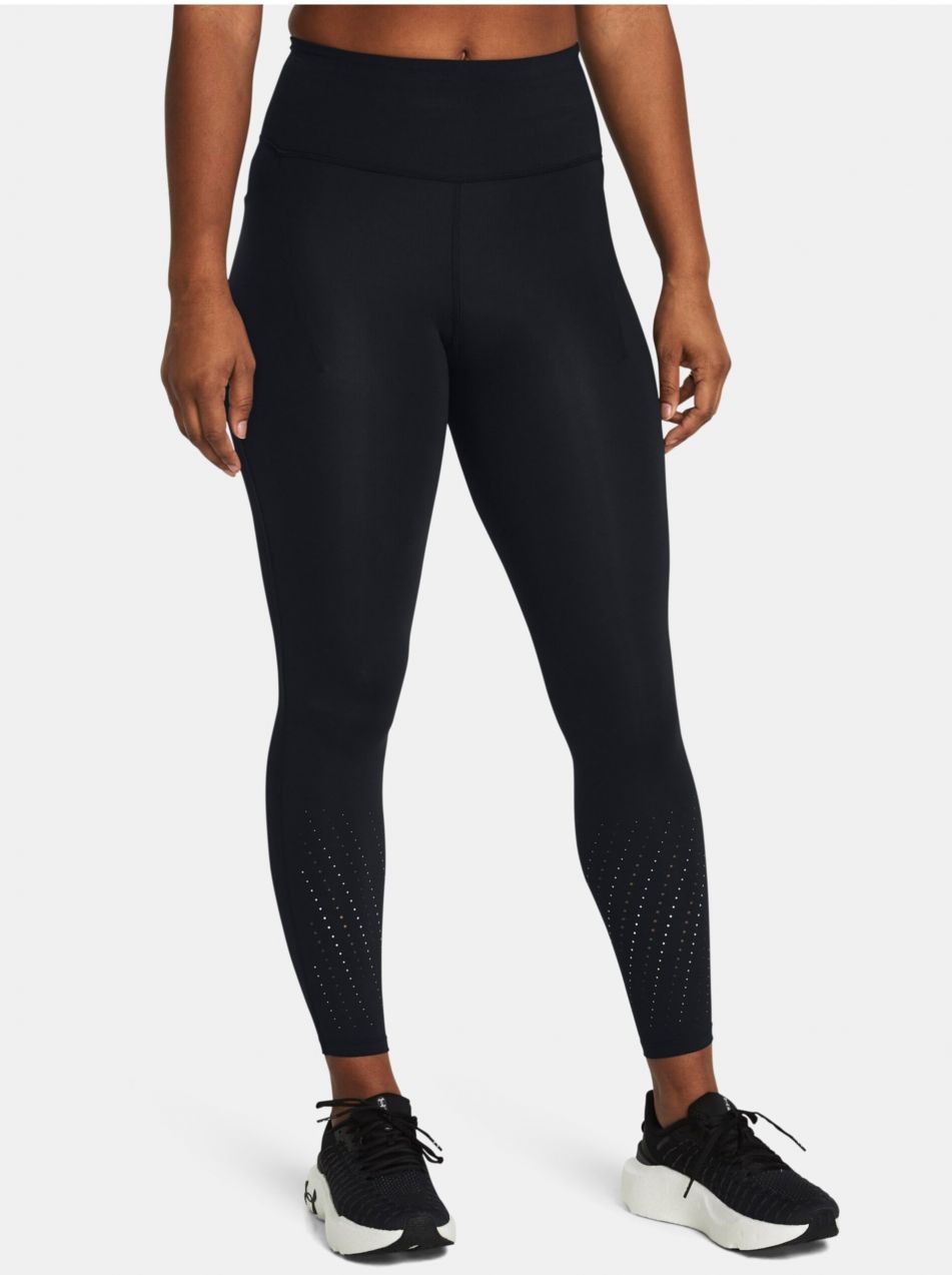 Čierne športové legíny Under Armour UA Launch Elite Ankle Tights