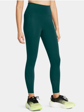 Tmavozelené športové legíny Under Armour UA Launch Elite Ankle Tights