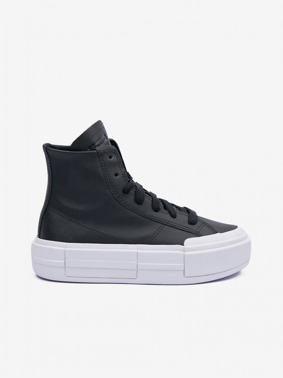 Čierne dámske kožené členkové tenisky Converse Chuck Taylor All Star Cruise Leather