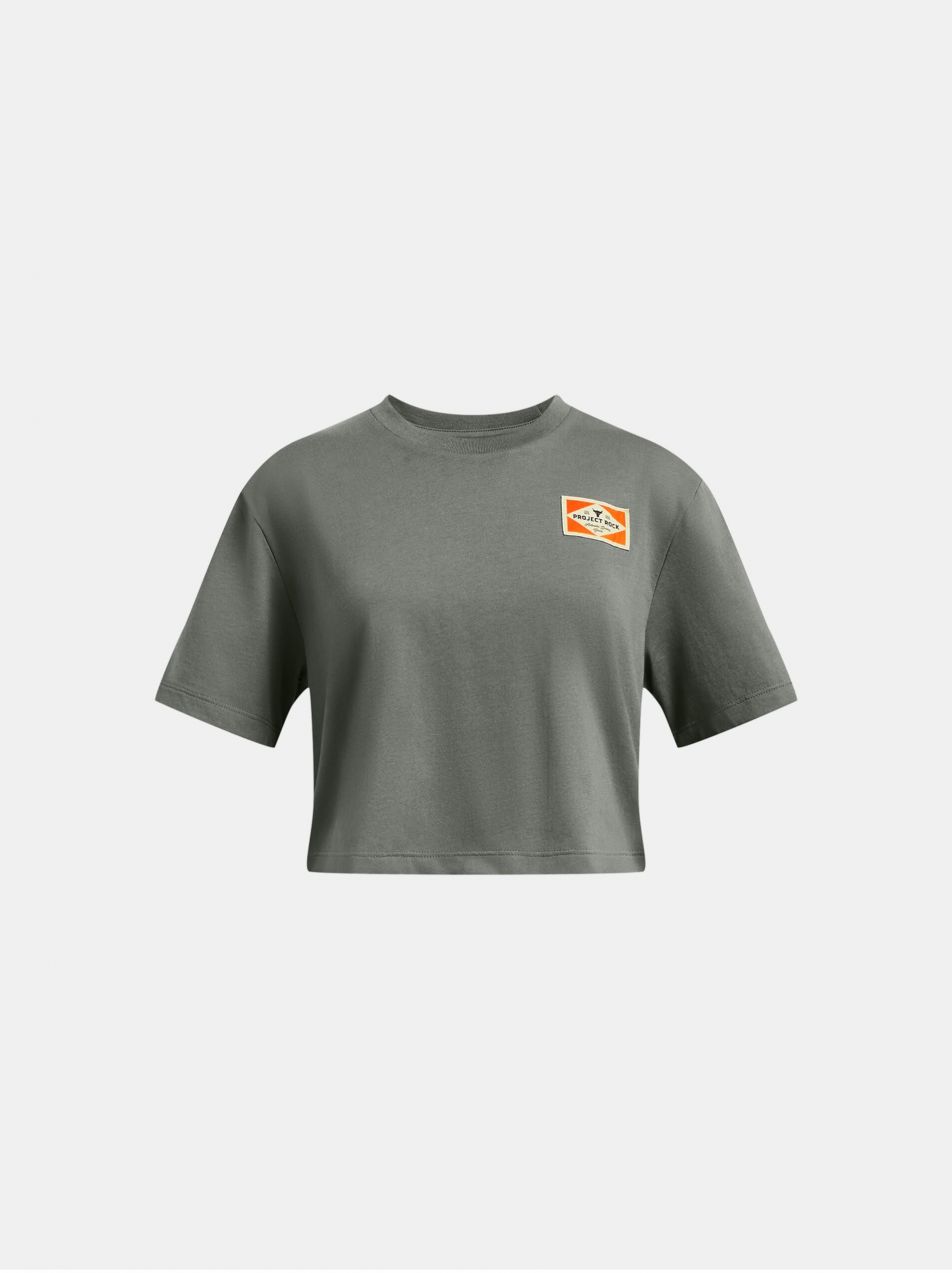 Dievčenské tričko Under Armour Pjt Rck Campus Crop SS