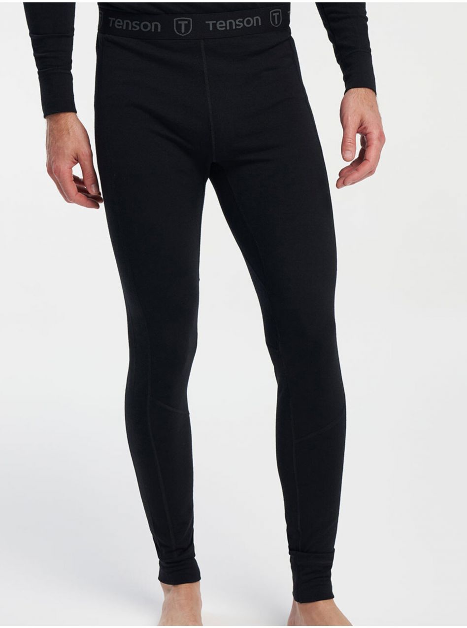 Pánske Merino Funkčné Bielizeň Tenson Himalaya Baselayer Merino Tights M Čierne