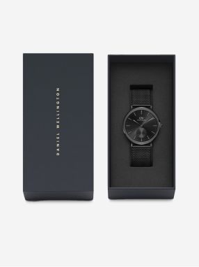 Čierne pánske hodinky Daniel Wellington Classic Ashfield