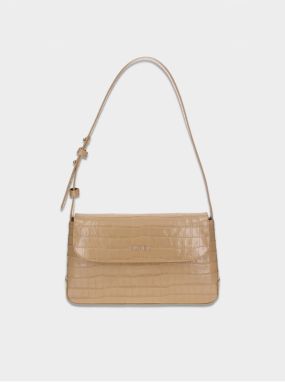 Béžová dámska klopnová kabelka Elega Dundee
