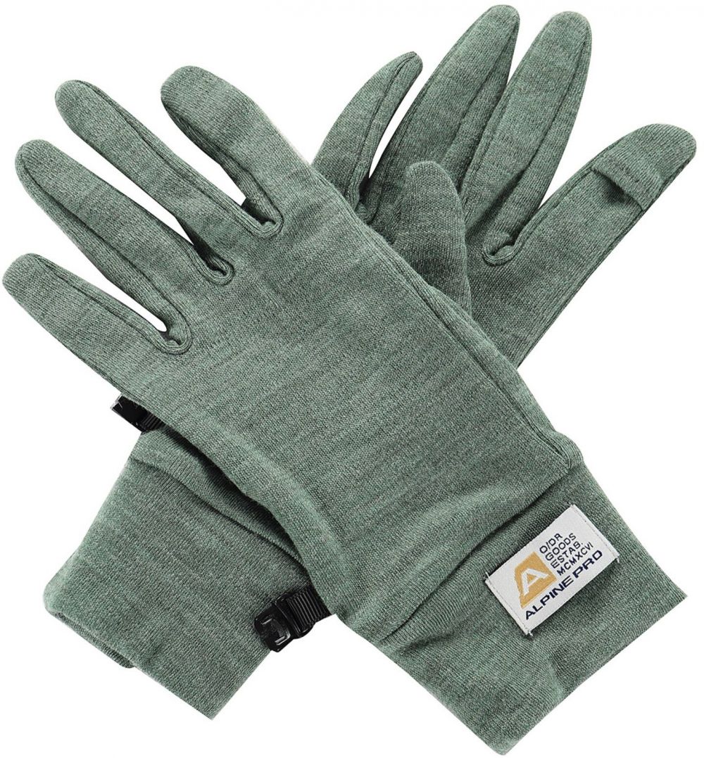 Rukavice z merino vlny ALPINE PRE SILAS loden frost