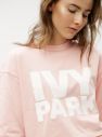 Svetloružový oversize crop top s potlačou Ivy Park galéria