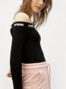 Čierne body s odhalenými ramenami Ivy Park galéria