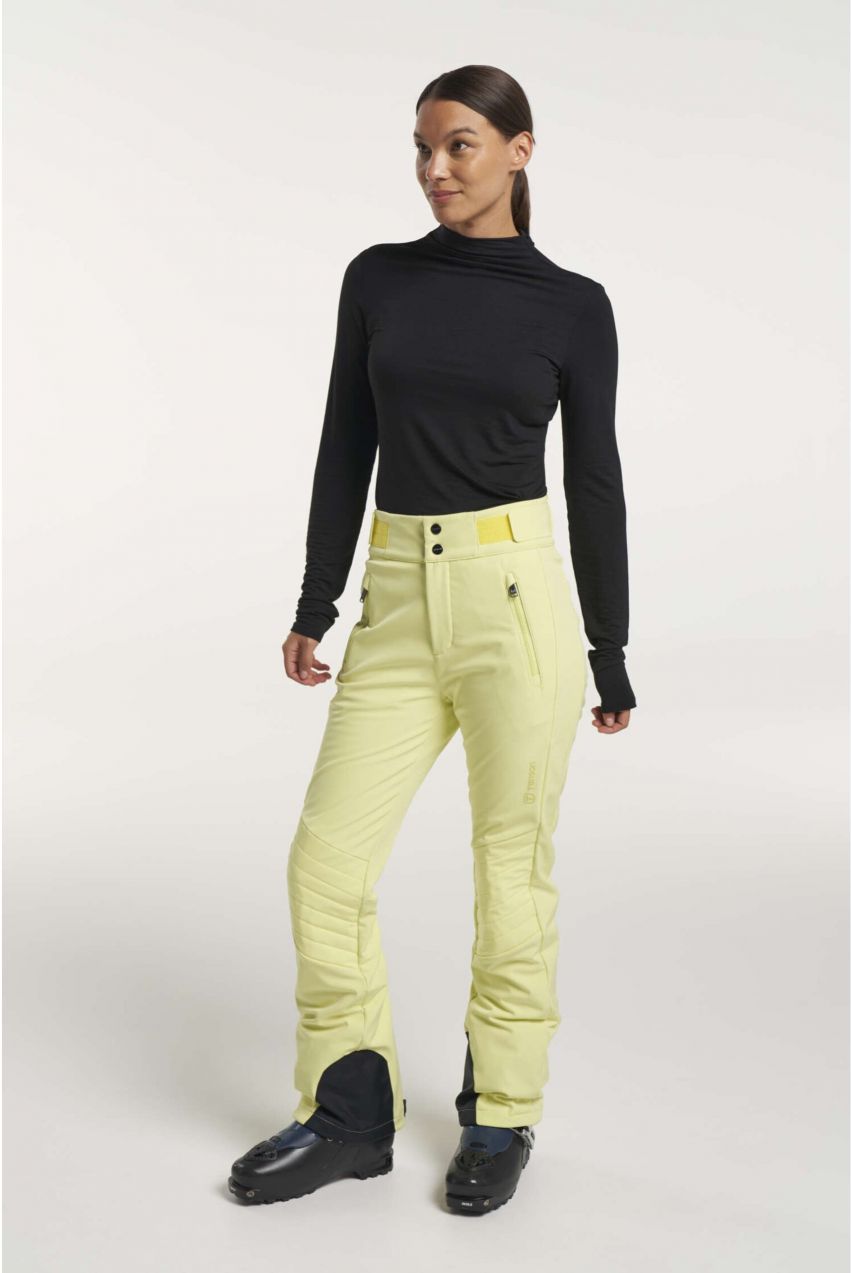 Dámske Lyžiarske Softshellové Nohavice Tenson Grace Softshell Pants W Svetlo Žlté