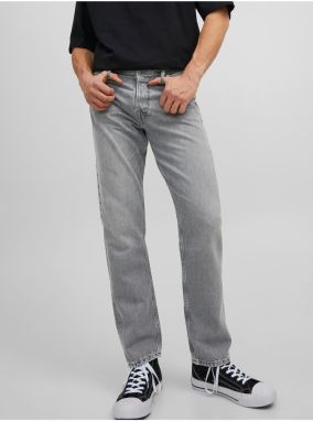 Svetlosivé pánske relaxed fit džínsy Jack & Jones Chris