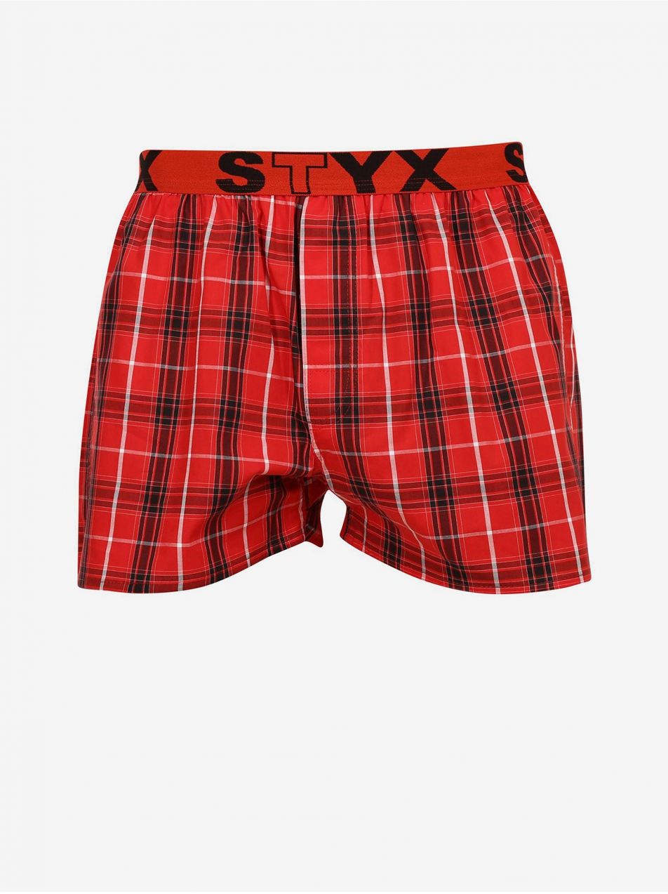 Trenírky pre mužov STYX - červená, čierna