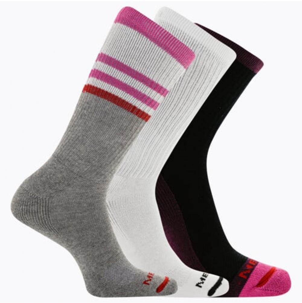 Ponožky Merrell Cushioned Cotton Stripe Crew 3 páry