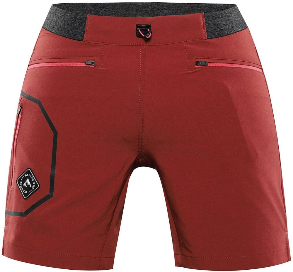 Dámske outdoorové kraťasy ALPINE PRE ZAMBA chilli