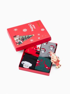 Pánske ponožky X-mas box mix 4-pack EDOTI