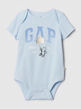 Svetlomodré chlapčenské body s logom GAP