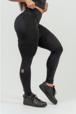 NEBBIA Dámske športové legíny so sieťkou INTENSE Mesh 838 Gold Nebbia