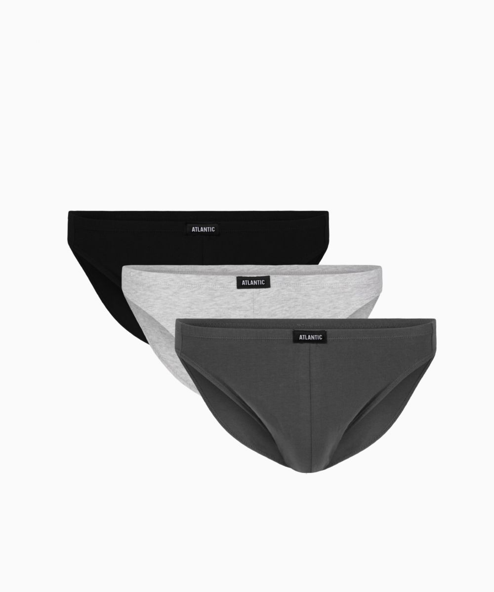 Pánske bavlnené slipy ATLANTIC Mini 3Pack