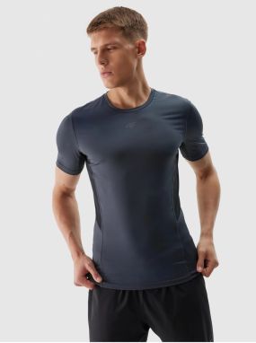 Pánske športové tričko slim z recyklovaných materiálov 4F