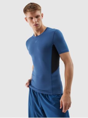 Pánske športové tričko slim z recyklovaných materiálov 4F