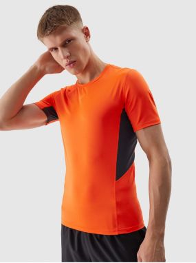 Pánske športové tričko slim z recyklovaných materiálov 4F