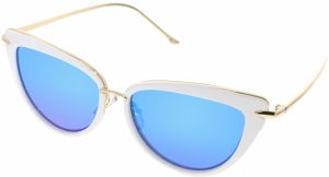 OEM Dámske slnečné okuliare cat-eye Positive biela