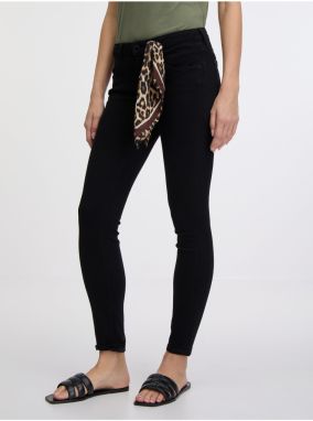 Čierne dámske skinny fit džínsy Guess Annette