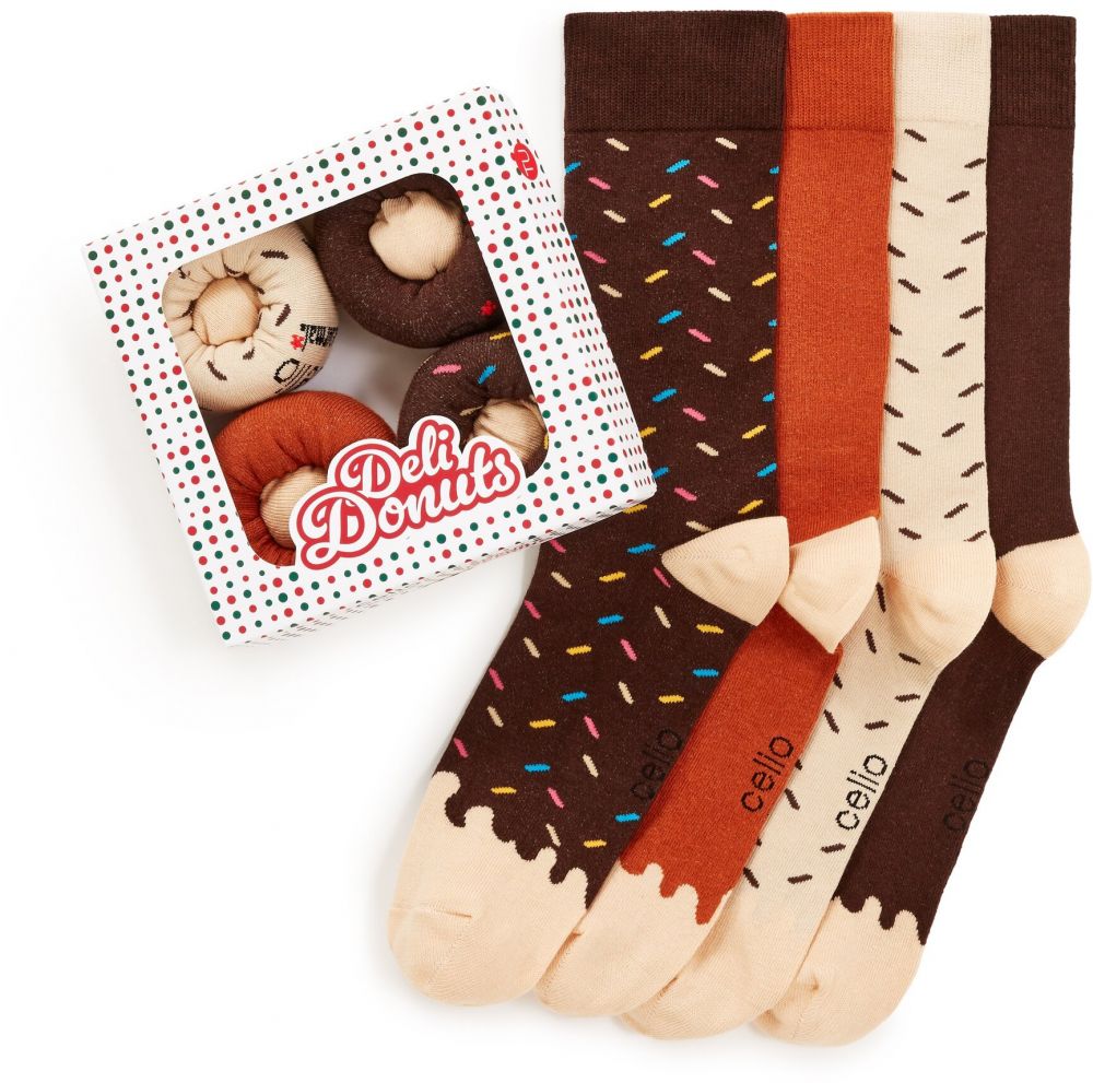 Darčekové balenie ponožiek Donuts ONE SIZE Celio