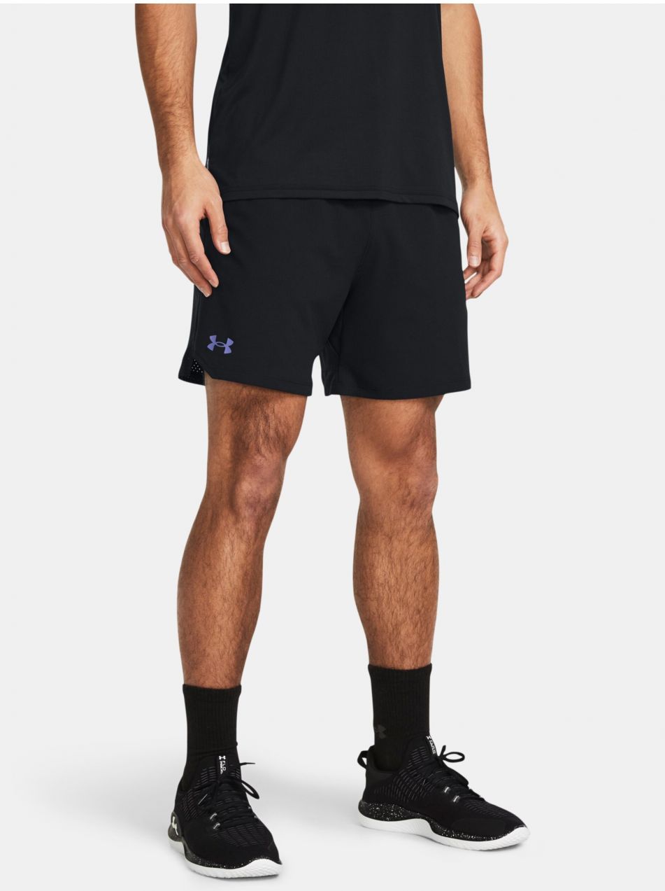 Čierne pánske športové kraťasy Under Armour UA Vanish Woven 6in Shorts-BLK