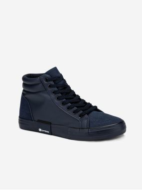 Tmavomodré pánske sneakers topánky Ombre Clothing T376
