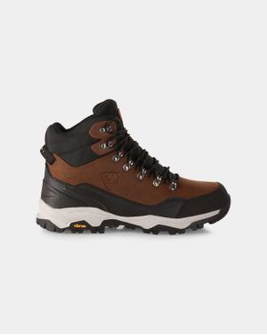 Outdoorová vysoká obuv Kilpi TRACKER HIGH WP-U Hnedá
