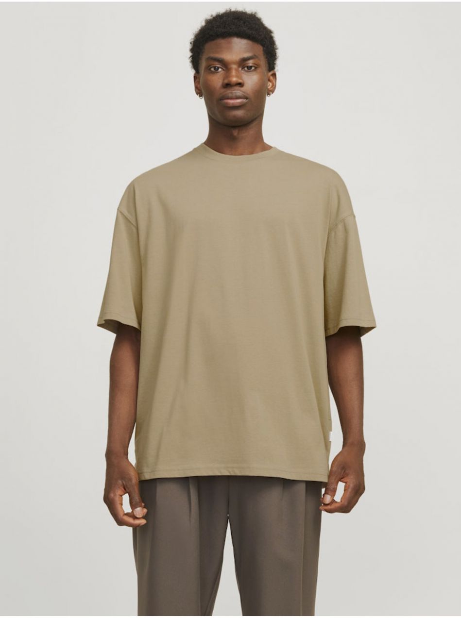 Hnedé pánske tričko Jack & Jones Charge