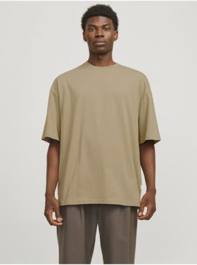 Hnedé pánske tričko Jack & Jones Charge