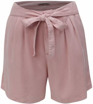 Ružové kraťasy s vysokým pásom VERO MODA Mia