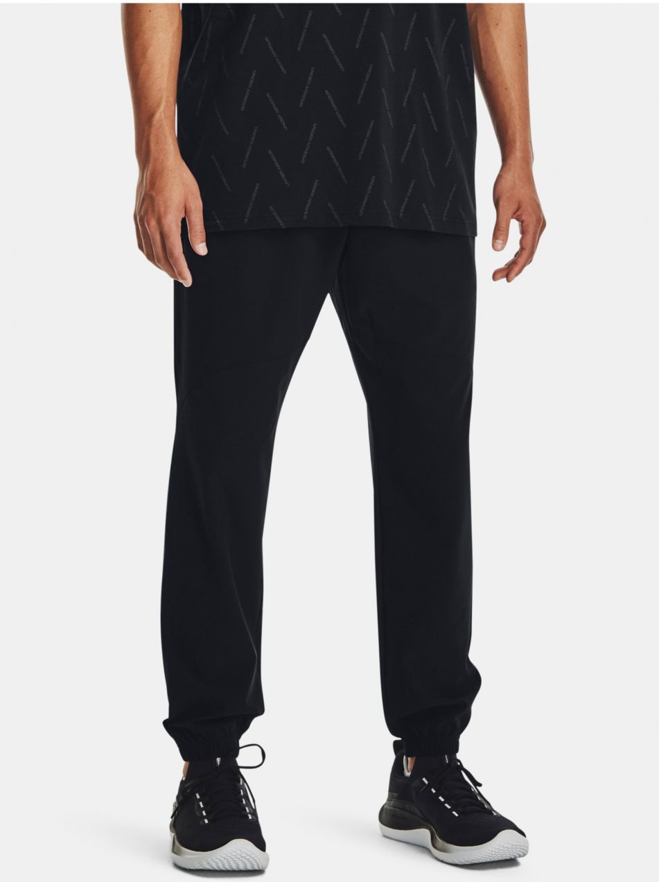 Čierne športové tepláky Under Armour UA Stretch Woven Joggers