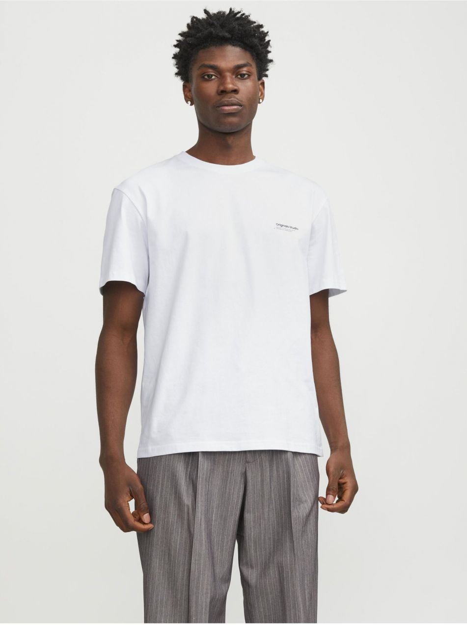 Biele pánske tričko Jack & Jones Vesterbro