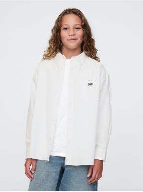 Detská oversize košeľa Oxford GAP