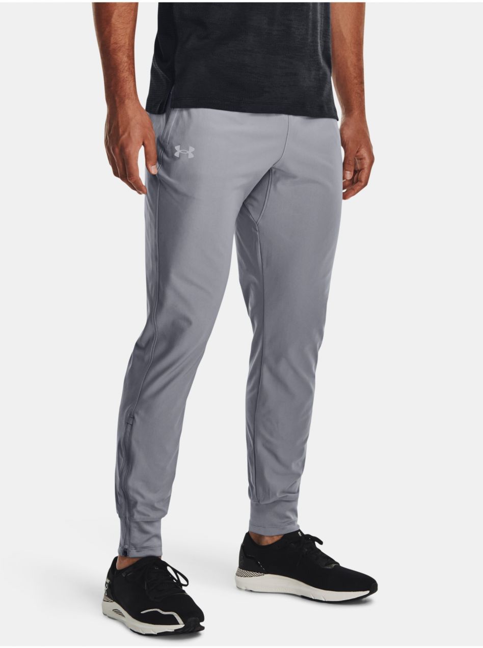 Svetlosivé športové nohavice Under Armour QUALIFIER RUN ELITE PANT