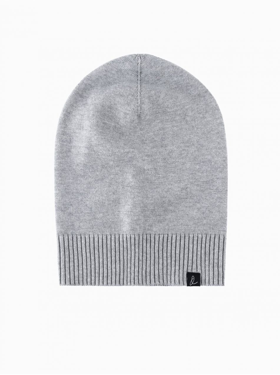 Pánska zimná čiapka z bavlneného úpletu Ombre Clothing
