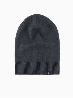 Pánska zimná čiapka z bavlneného úpletu Ombre Clothing